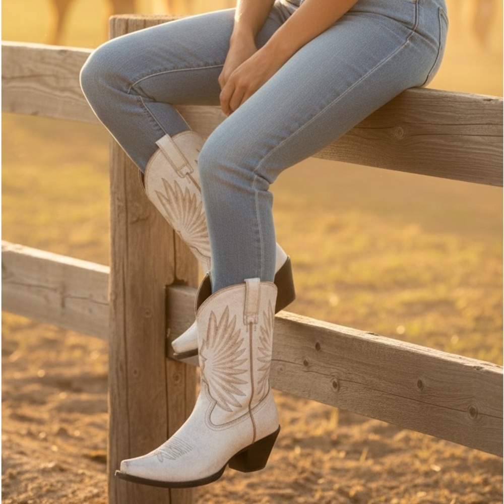 NWT Ariat “Phoenix In Flight” Goldie Women’s Western Calf High Boots - Picture 6 of 14